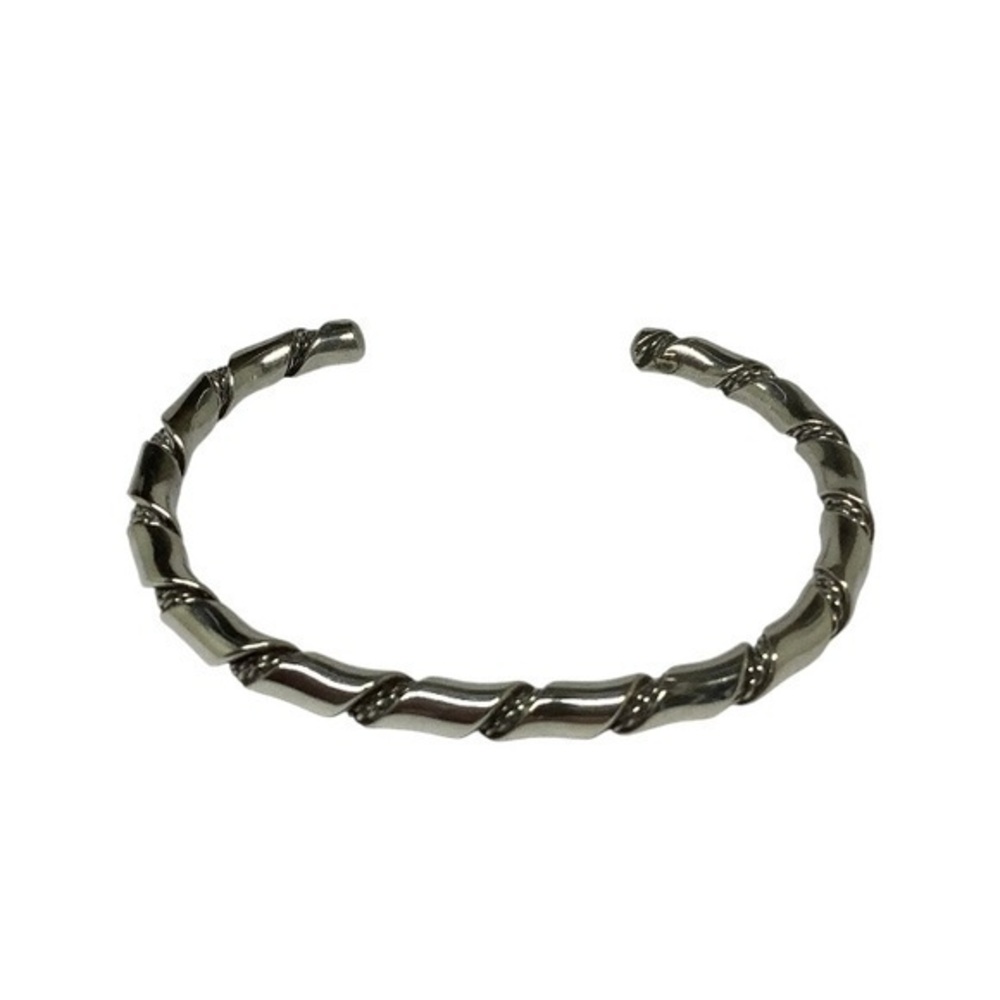 Sterling silver twisted rope design bracelet